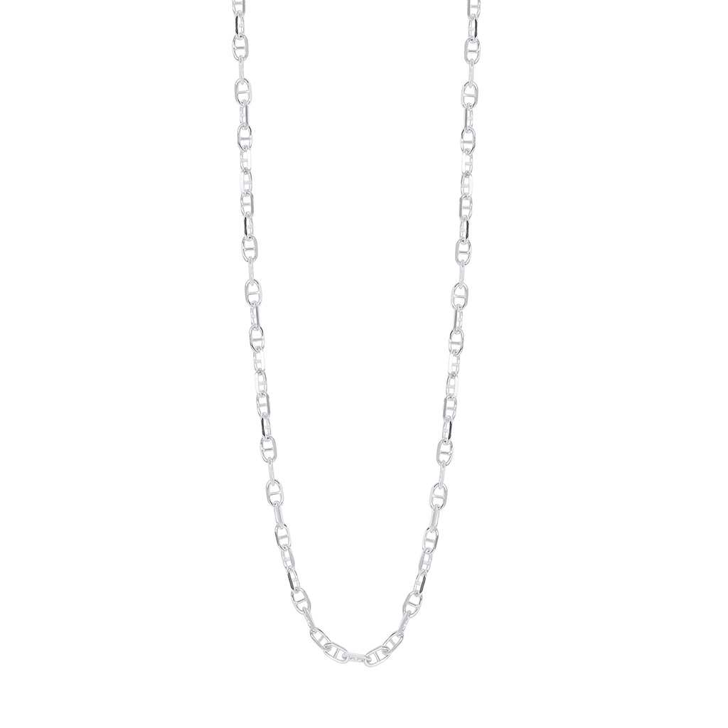 Cadena plata eslabones ancla | Hombre